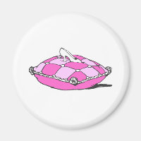 Assepoester Slipper over roze kunst