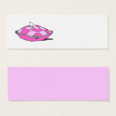 Assepoester Slipper over roze  kunst Mini Visitekaartjes (Voorkant /achterkant)