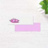 Assepoester Slipper over roze  kunst Mini Visitekaartjes (Bureau)