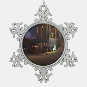 Assepoester Tin Sneeuwvlok Ornament