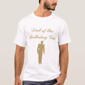 Assepoester Verjaardag Pap T-shirt (Voorkant)