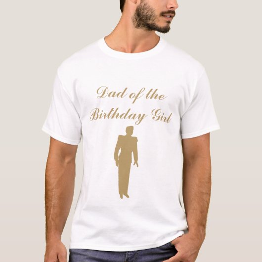 Assepoester Verjaardag Pap T-shirt (Voorkant)