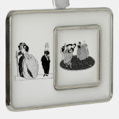  Assepoester Verzilverd Kader Ornament (Rechts)