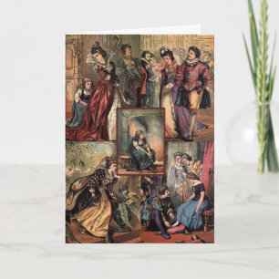 Assepoester voor kerstmis Feestdagen Kaart