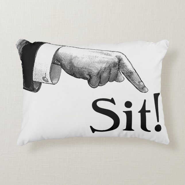 Asseyez-vous sur le coussin de l'Accent Bossy (Devant)