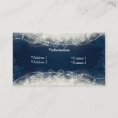 Assez bleu et blanc perle le carte de visite (Dos)