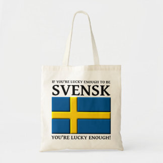 Assez chanceux pour être Svensk Sac suédois Fourre