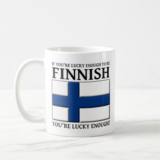 Assez Chanceux Pour Être Une Mug Finlandaise (Gauche)