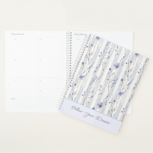 Assez Chic Fleurs Lavande Rayures (Devant avec enveloppe)
