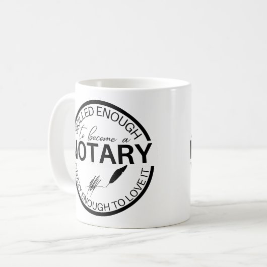 Assez Compétent Pour Devenir Un Notaire Mug (Devant gauche)