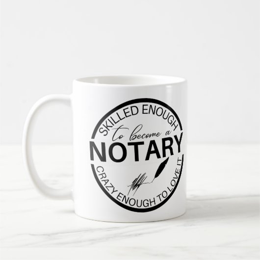 Assez Compétent Pour Devenir Un Notaire Mug (Gauche)