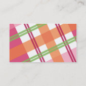 Assez dans des cartes de profil de plaid (Dos)