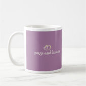 Assez dans la tasse pourpre de carlin (Gauche)