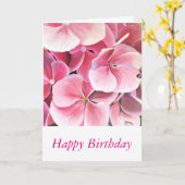 Assez dans le rose - carte de joyeux anniversaire (Fleur jaune)