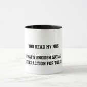 Assez d'interaction sociale pour la tasse (Centre)