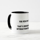 Assez d'interaction sociale pour la tasse (Devant gauche)