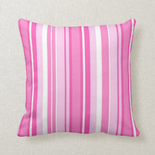 Assez le rose barre le coussin décoratif