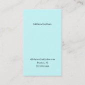 Assez noir, blanc et carte de visite de damassé (Dos)