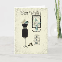 Assez peu carte noire d'anniversaire/note de robe