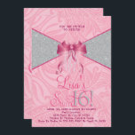 Assez rose, invitations de sweet sixteen de<br><div class="desc">Rose doux ! Invitations de sweet sixteen de parties scintillantes. Conçu par Metro-event.com Conduit aux ados, ce rose avec l'invitation argentée de sweet sixteen de parties scintillantes sera une introduction fantastique à votre jour spécial. Les approvisionnements coordonnés supplémentaires de partie de sweet sixteen sont disponibles chez le magasin et le...</div>