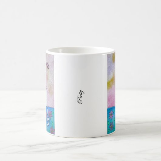 Assez, tasse d'art d'aquarelle (Centre)