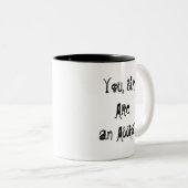 Asshat-Mok Tweekleurige Koffiemok (Voorkant rechts)