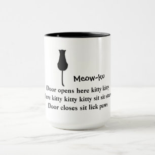 Assieds-pieds : Mug de chat Meow-ku