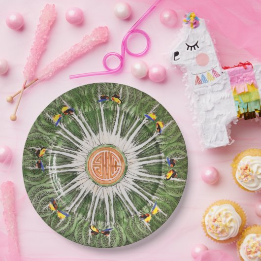 Assiette à dîner Famille Vert Chinoiserie (Fête)