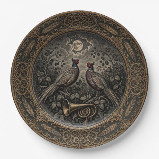 Assiette à dîner Phénix Gothique Victorien