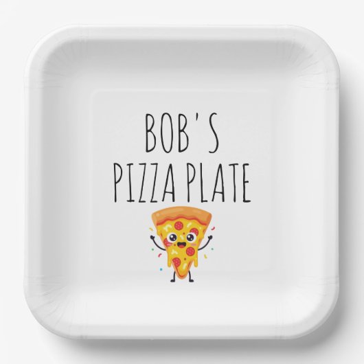 Assiette à pizza personnalisée (Recto)