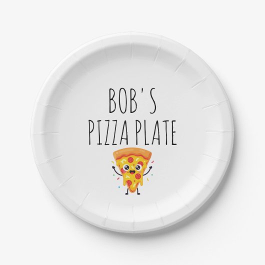 Assiette à pizza personnalisée (Devant)
