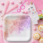 Assiette carré en carton de 22,86 cm (Fête)