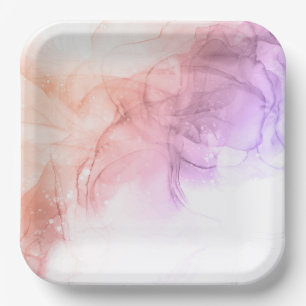 Assiette carré en carton de 22,86 cm