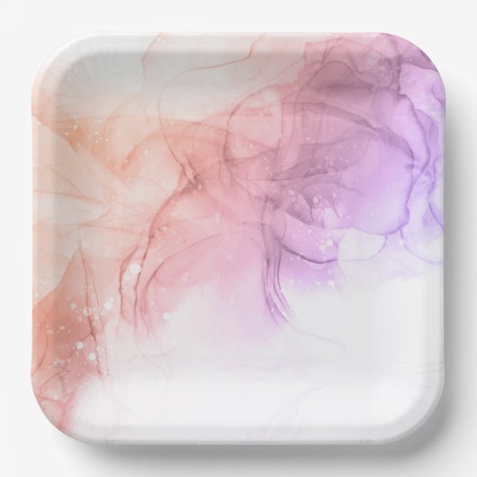 Assiette carré en carton de 22,86 cm (Recto)