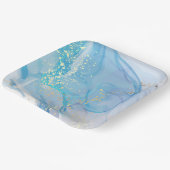 Assiette carré en carton de 22,86 cm (Angulaire)