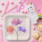 Assiette carré en carton de 22,86 cm (Fête)