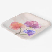 Assiette carré en carton de 22,86 cm (Angulaire)