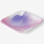 Assiette carrée en papier Licorne Fantaisiste (Angulaire)