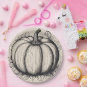 Assiette citrouille (Fête)