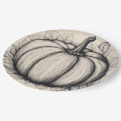 Assiette citrouille (Angle)