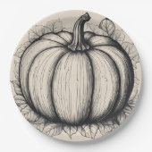 Assiette citrouille (Devant)