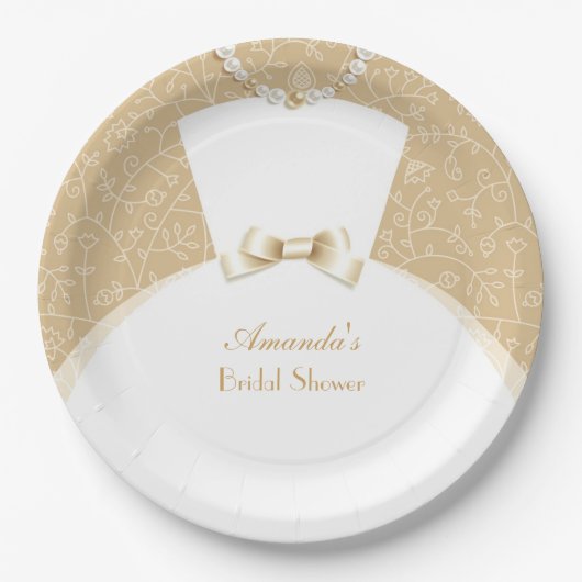 Assiette de Baby Shower (Devant)