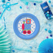 Assiette de Baby Shower Train Choo Choo (Fête)