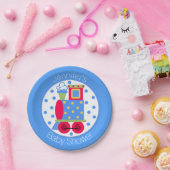 Assiette de Baby Shower Train Choo Choo (Fête)