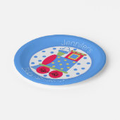 Assiette de Baby Shower Train Choo Choo (Angle)