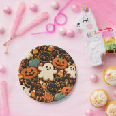 Assiette de biscuits et de bonbons fantômes citrou (Fête)