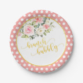 Assiette de Brunch et Bulles pour EVJF - Points Ro (Devant)