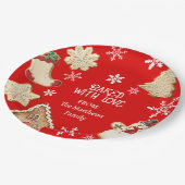 Assiette de cadeaux de biscuits de Noël mignons (Angle)