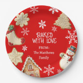 Assiette de cadeaux de biscuits de Noël mignons (Devant)