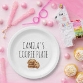 Assiette de cookies personnalisée (Fête)
